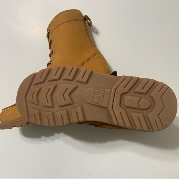 Ralph Lauren Polo Bear Ranger HI II Boots Cashew  Boys/Men’s Size 6 RF101221 - Picture 4 of 9